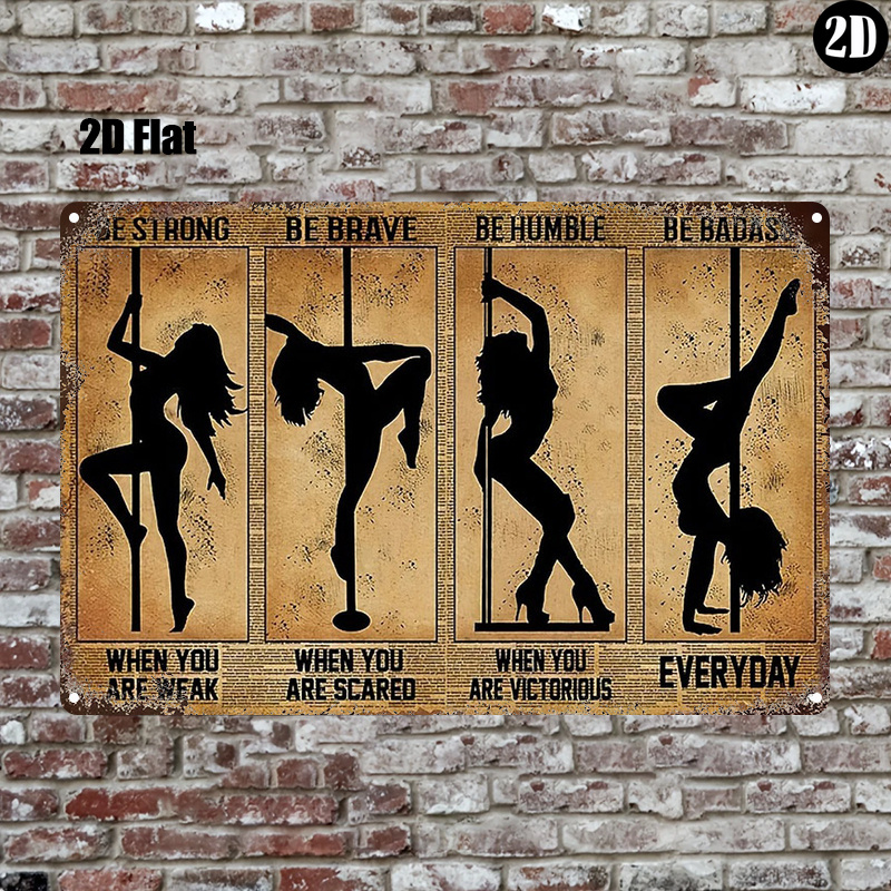 Vintage Collectible Plates - Прямоугольная винтажная металлическая табличка с силуэтом